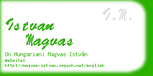 istvan magvas business card
