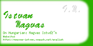 istvan magvas business card